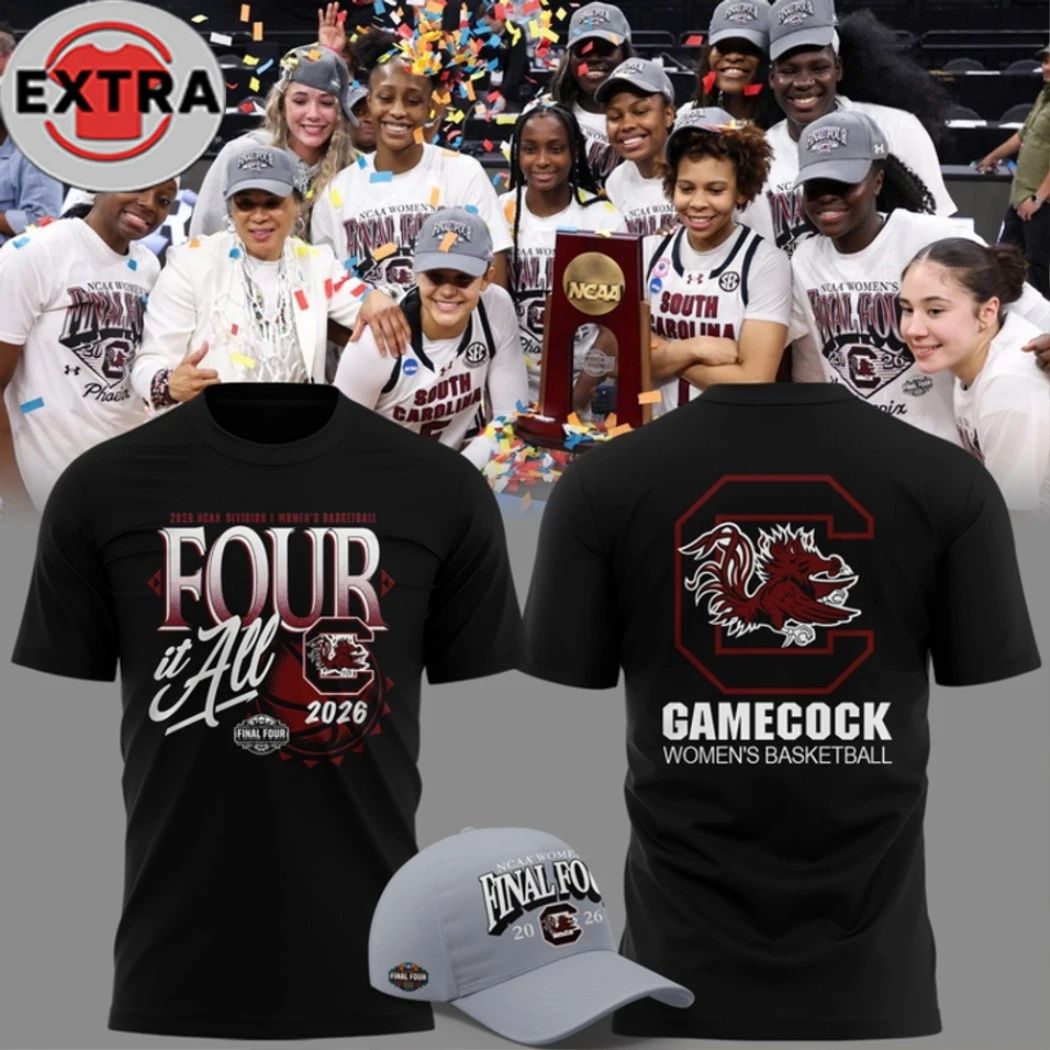 South Carolina Gamecocks 2026 NCAA Womens Basketball Tournament Final Four March Madness Fan Logo Two Sided T-Shirt  Perfect Gift for Men & Women - T-Shirt, Sweatshirt, Hoodie