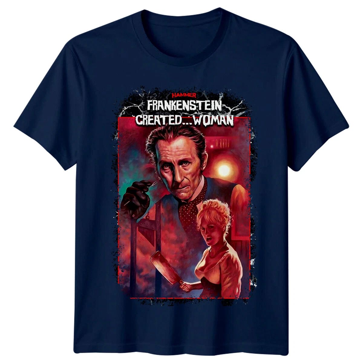 Frankenstein Created Woman (1967) Movie Poster Inspired T-Shirt Retro 80s Tee Unisex T-shirt, Sweatshirt, Hoodie, Long Sleeve Tee - T-Shirt, Sweatshirt, Hoodie