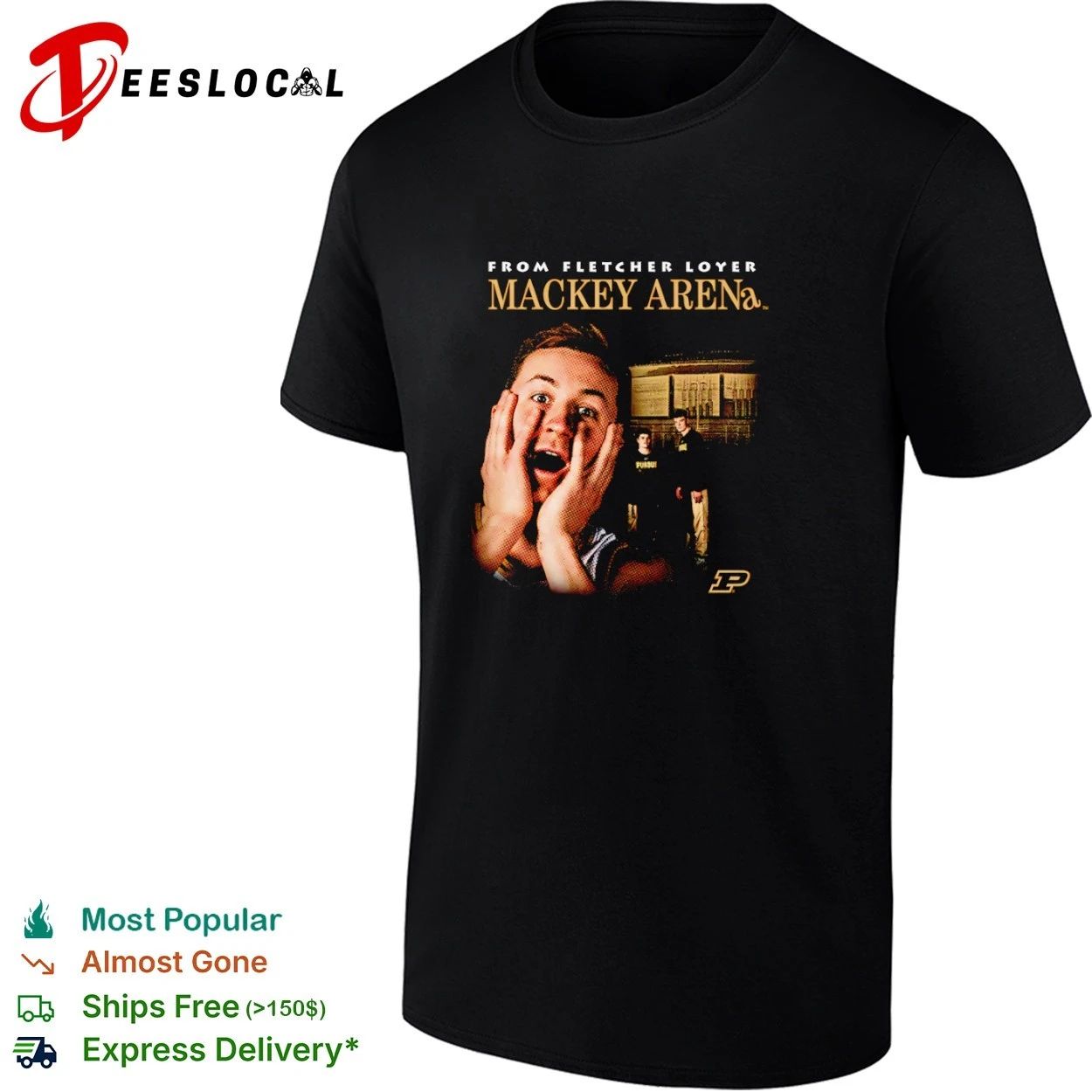 Fletcher Loyer From Mackey Arena Purdue Boilermakers T-shirt Unisex T-shirt, Sweatshirt, Hoodie, Long Sleeve Tee - T-Shirt, Sweatshirt, Hoodie