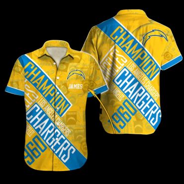 Los Angeles Chargers Champion Legacy Hawaiian Shirt Unisex T-shirt, Sweatshirt, Hoodie, Long Sleeve Tee - T-Shirt, Sweatshirt, Hoodie