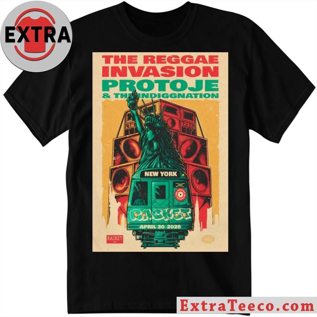 Protoje NYC April 30 2026 Tour Poster Shirt Unisex T-shirt, Sweatshirt, Hoodie, Long Sleeve Tee - T-Shirt, Sweatshirt, Hoodie