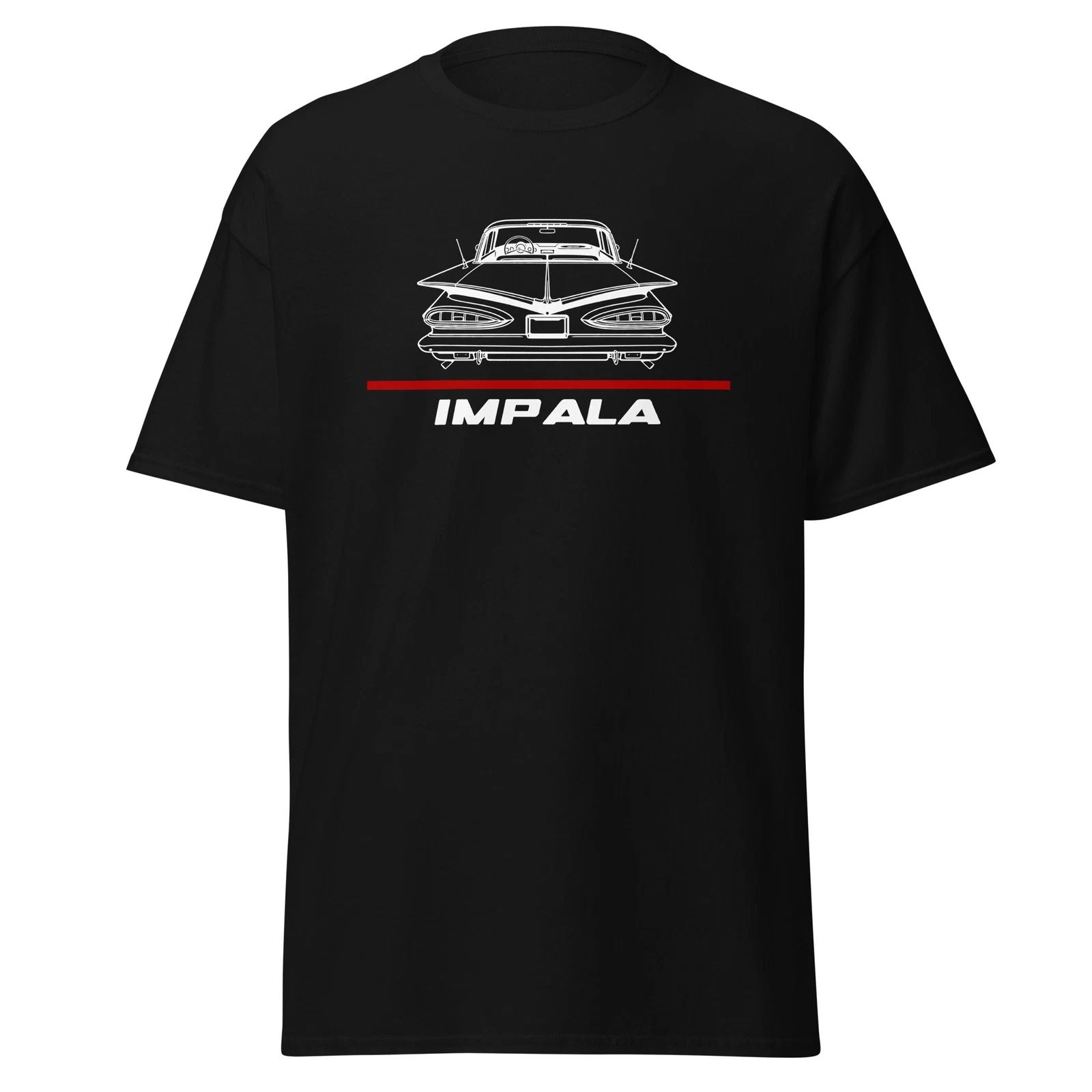 Premium T-Shirt For Chevrolet Impala 1959 Classic Car Enthusiast Birthday Gift Unisex T-shirt, Sweatshirt, Hoodie, Long Sleeve Tee - T-Shirt, Sweatshirt, Hoodie