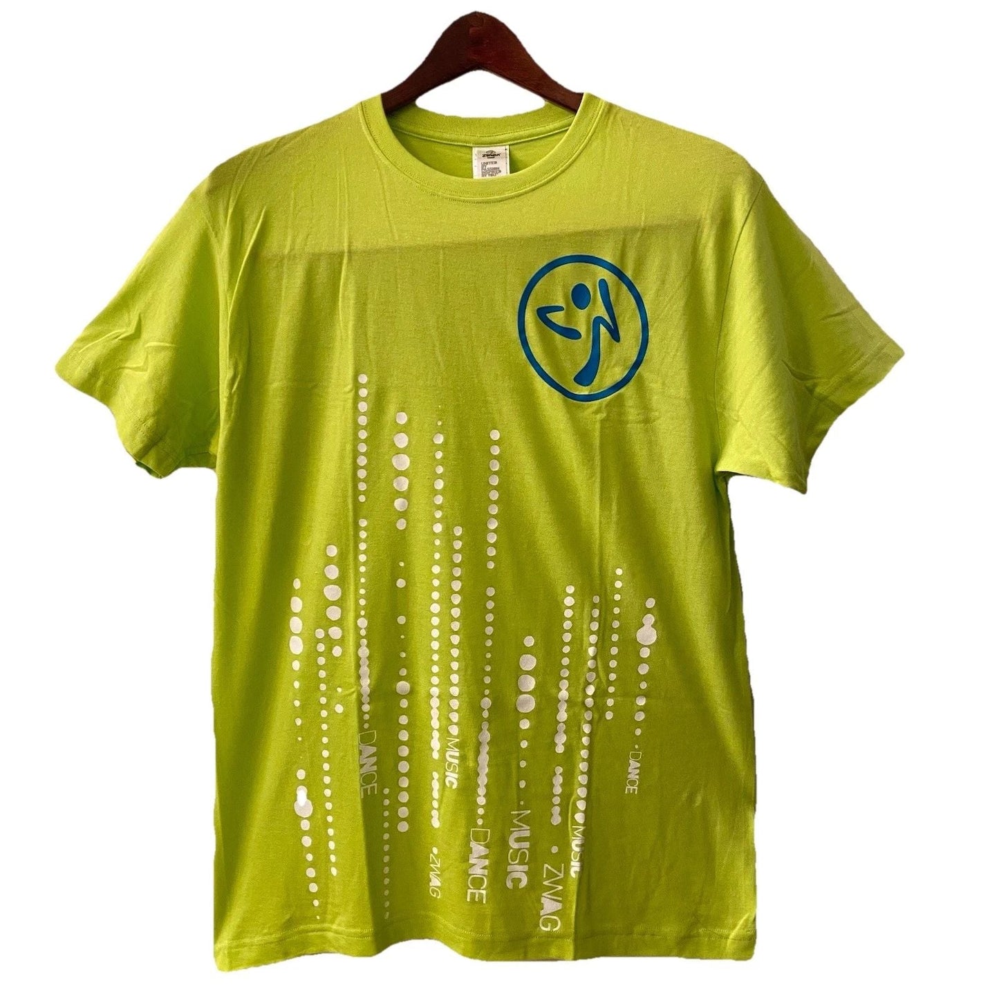 Zumba Wear Lime Green Graphic TShirt OSFM Music Dance Zwag Workout Active Casual Unisex T-shirt, Sweatshirt, Hoodie, Long Sleeve Tee - T-Shirt, Sweatshirt, Hoodie