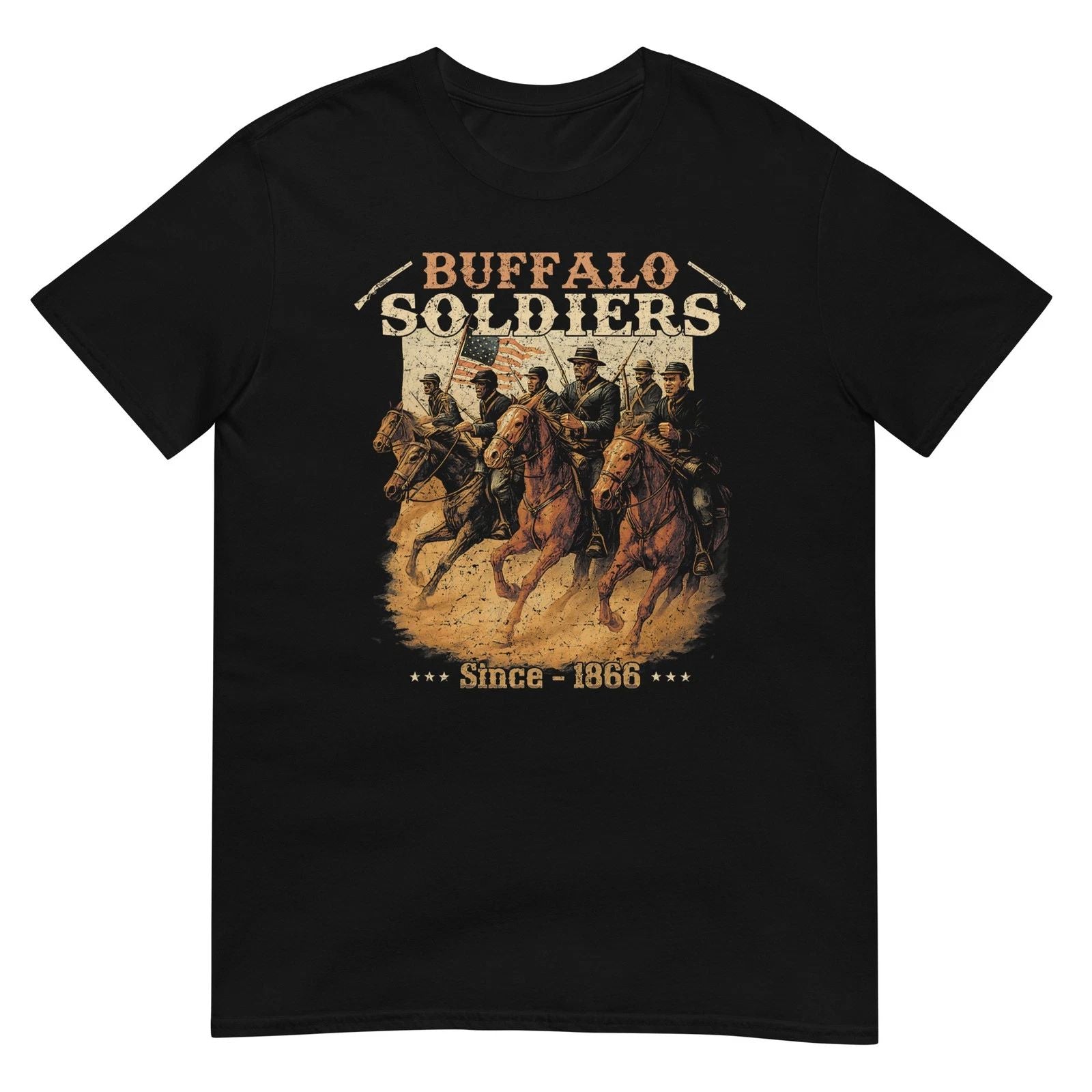 Buffalo Soldiers African American Buffalo Black Culture T-Shirt Unisex T-shirt, Sweatshirt, Hoodie, Long Sleeve Tee - T-Shirt, Sweatshirt, Hoodie