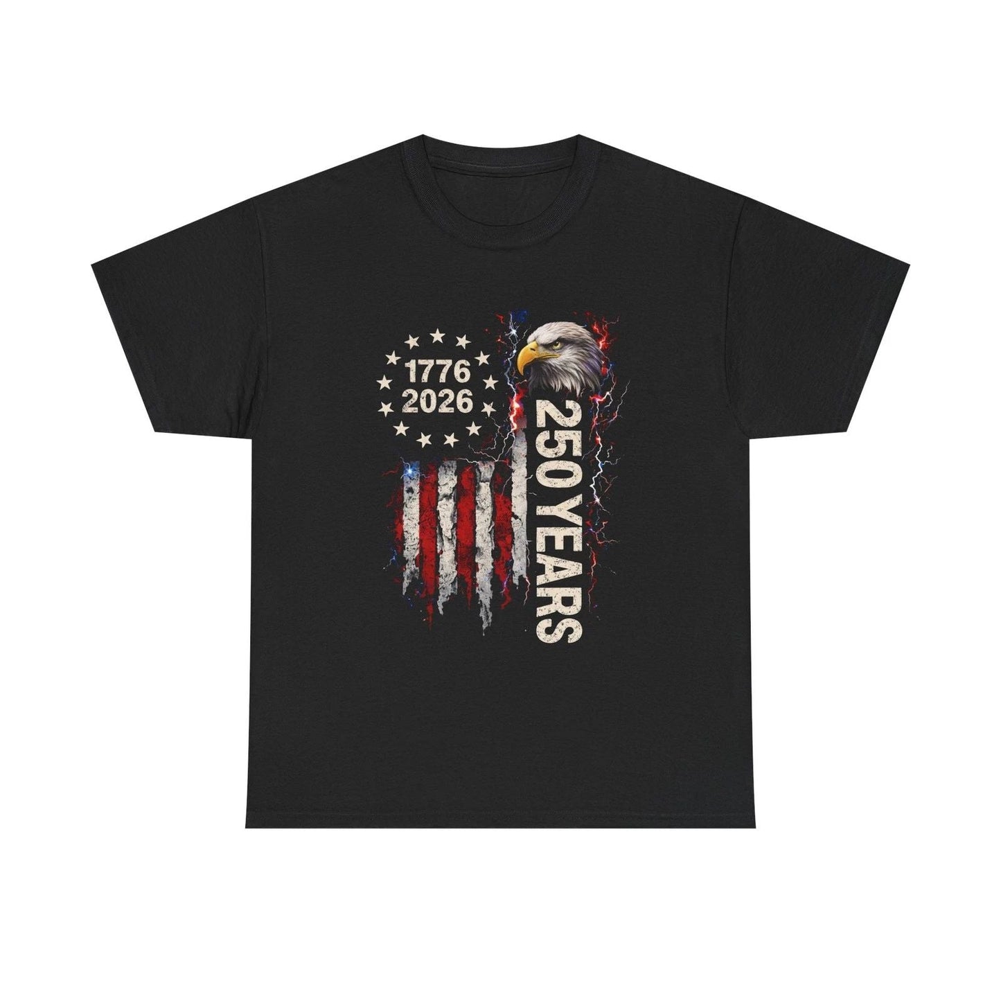 1776-2026 250th Bald Eagle American Flag T-Shirt | Patriotic Tee Unisex T-shirt, Sweatshirt, Hoodie, Long Sleeve Tee - T-Shirt, Sweatshirt, Hoodie