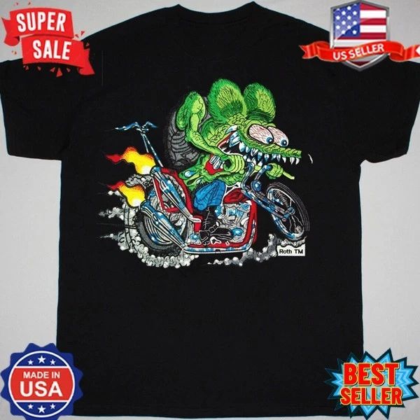 Rat Fink - NEW ED ROTH RAT FINK Black Unisex T-Shirt S-5XL Unisex T-shirt, Sweatshirt, Hoodie, Long Sleeve Tee - T-Shirt, Sweatshirt, Hoodie