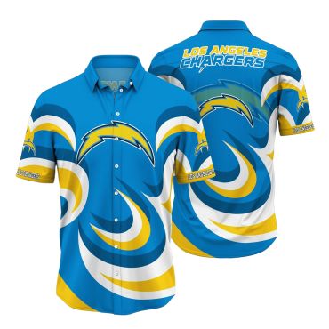 Los Angeles Chargers Wave Surge Hawaiian Shirt Unisex T-shirt, Sweatshirt, Hoodie, Long Sleeve Tee - T-Shirt, Sweatshirt, Hoodie