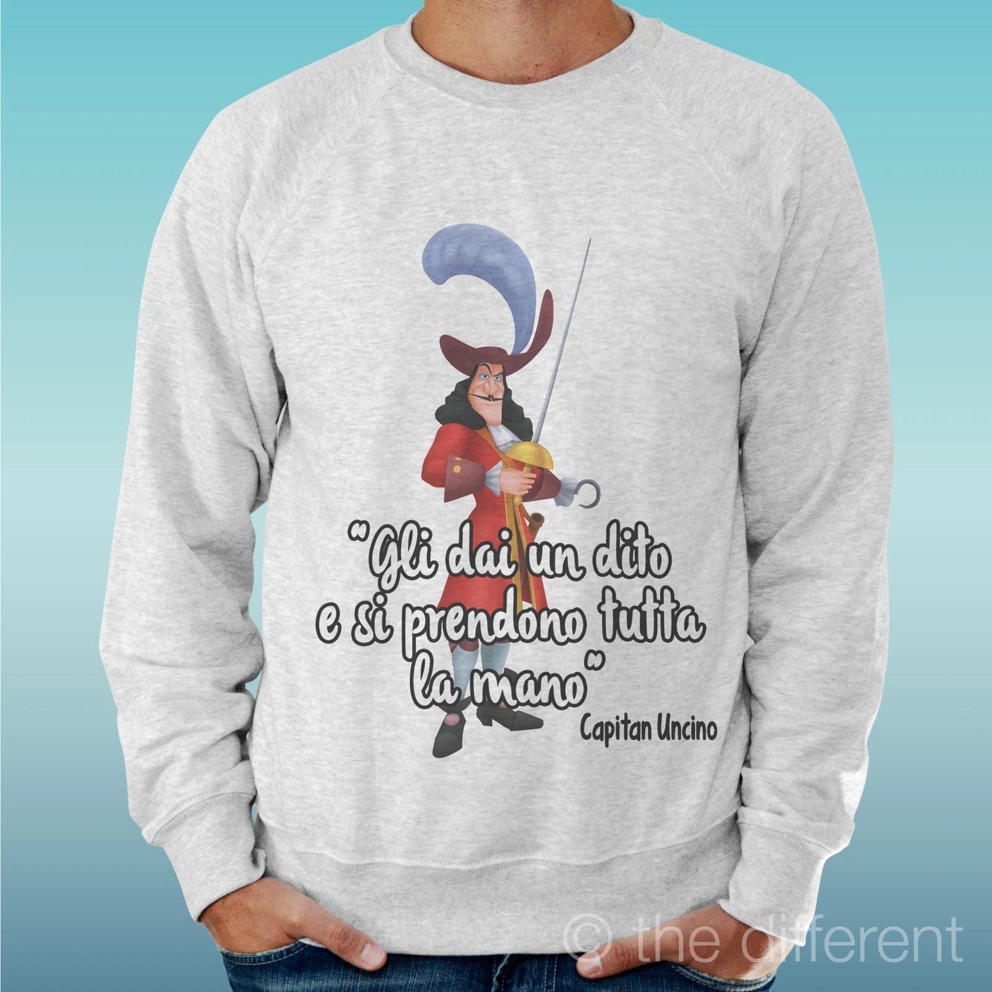 Felpa Man Light Sweater Light Grey Quote Funny Captain Hood Unisex T-shirt, Sweatshirt, Hoodie, Long Sleeve Tee - T-Shirt, Sweatshirt, Hoodie