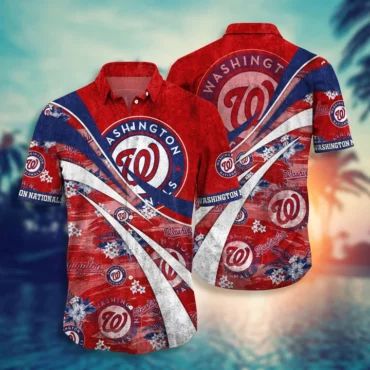 Washington Nationals Wave Breaker Hawaiian Shirt Unisex T-shirt, Sweatshirt, Hoodie, Long Sleeve Tee - T-Shirt, Sweatshirt, Hoodie