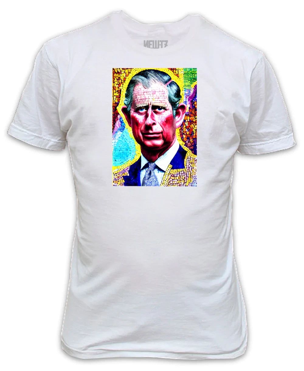 King Charles Modern Portrait T-Shirt - King Charles III Coronation May 2023 Unisex T-shirt, Sweatshirt, Hoodie, Long Sleeve Tee - T-Shirt, Sweatshirt, Hoodie