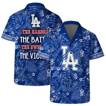 Los Angeles Dodgers Victory Palm Hawaiian Shirt Unisex T-shirt, Sweatshirt, Hoodie, Long Sleeve Tee - T-Shirt, Sweatshirt, Hoodie