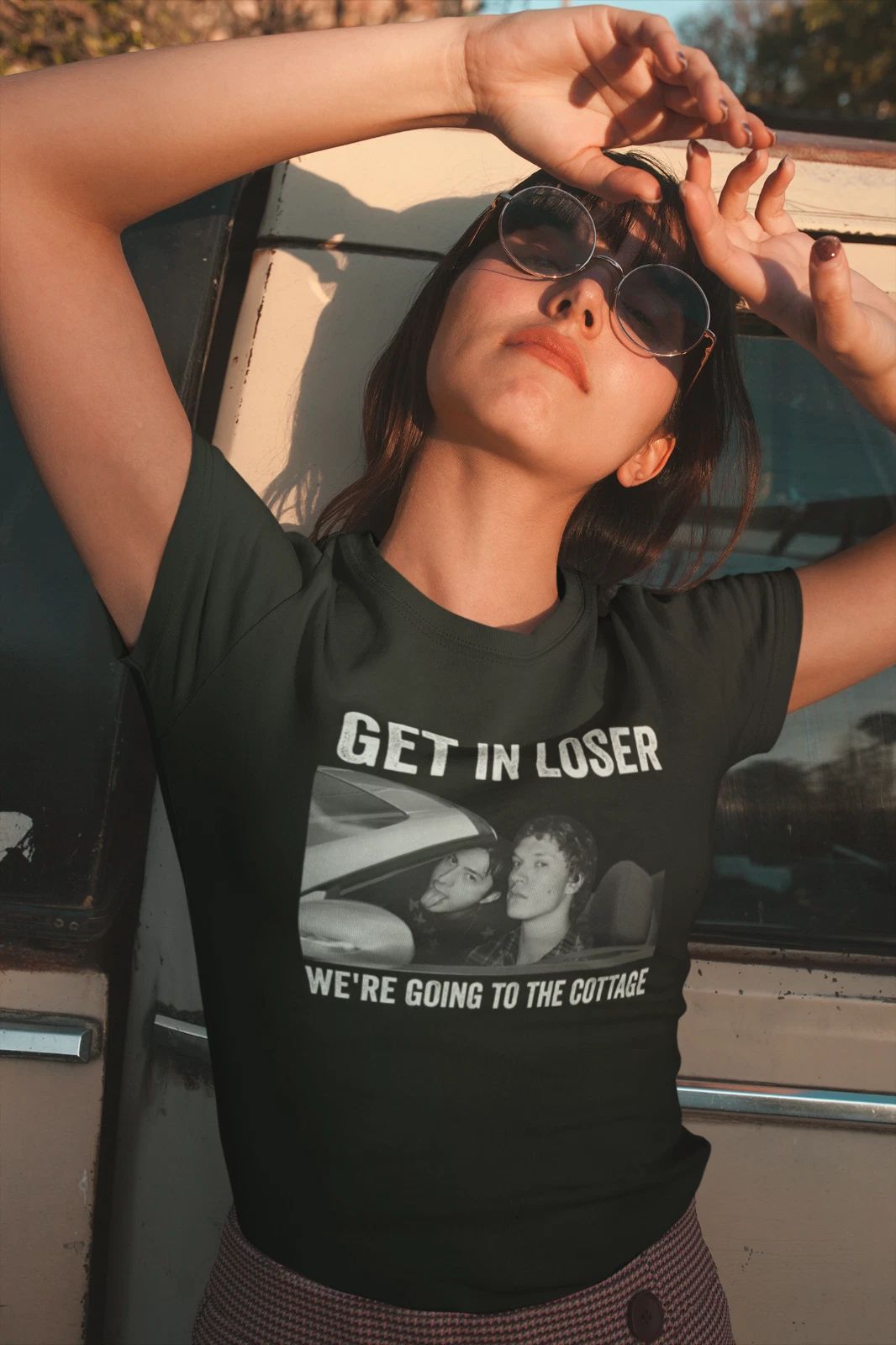 Get in Loser  Were going to the Cottage Unisex T-shirt, Sweatshirt, Hoodie, Long Sleeve Tee - T-Shirt, Sweatshirt, Hoodie