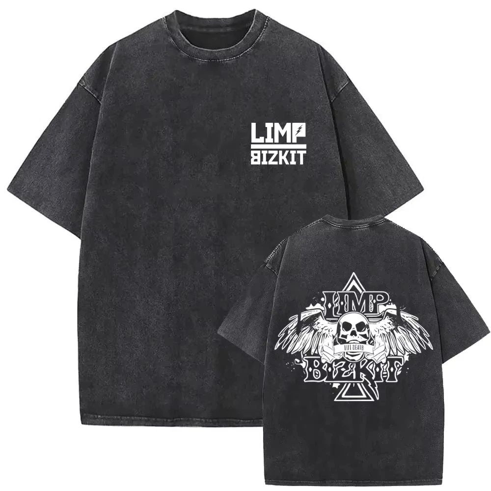 Limp Bizkit Style Graphic T Shirt Nu Metal Vintage Cotton Grunge Band Tee S-3XL Unisex T-shirt, Sweatshirt, Hoodie, Long Sleeve Tee - T-Shirt, Sweatshirt, Hoodie