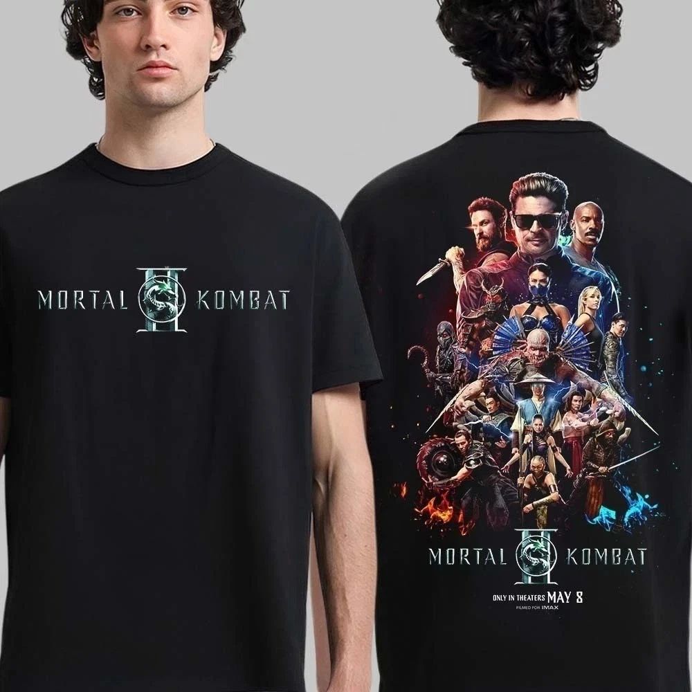 Mortal Kombat II Movie May 8 2026 Two Sided T-Shirt ,  Gif Fan Unisex T-shirt, Sweatshirt, Hoodie, Long Sleeve Tee - T-Shirt, Sweatshirt, Hoodie