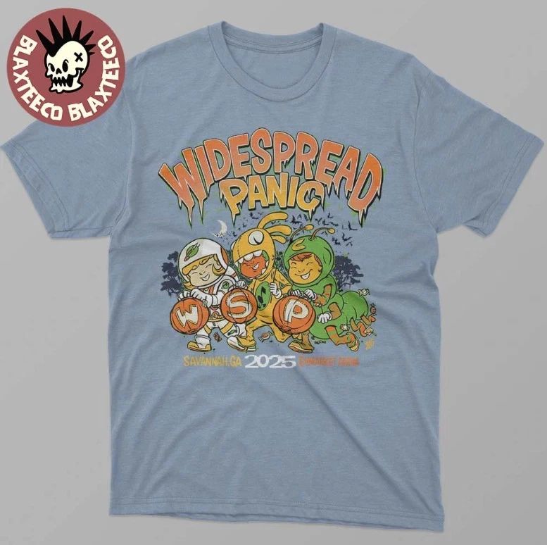 Widespread Panic Savannah Georgia 2025 Merch Tee Octo 31 Nov 1 T-Shirt S-3XL Unisex T-shirt, Sweatshirt, Hoodie, Long Sleeve Tee - T-Shirt, Sweatshirt, Hoodie