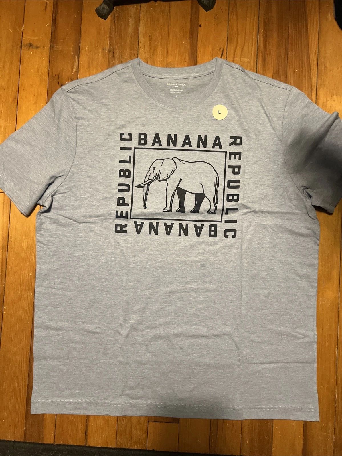Mens BANANA REPUBLIC ELEPHANT LOGO Graphic Tee PREMIUM WASH T-Shirt LARGE  Unisex T-shirt, Sweatshirt, Hoodie, Long Sleeve Tee - T-Shirt, Sweatshirt, Hoodie