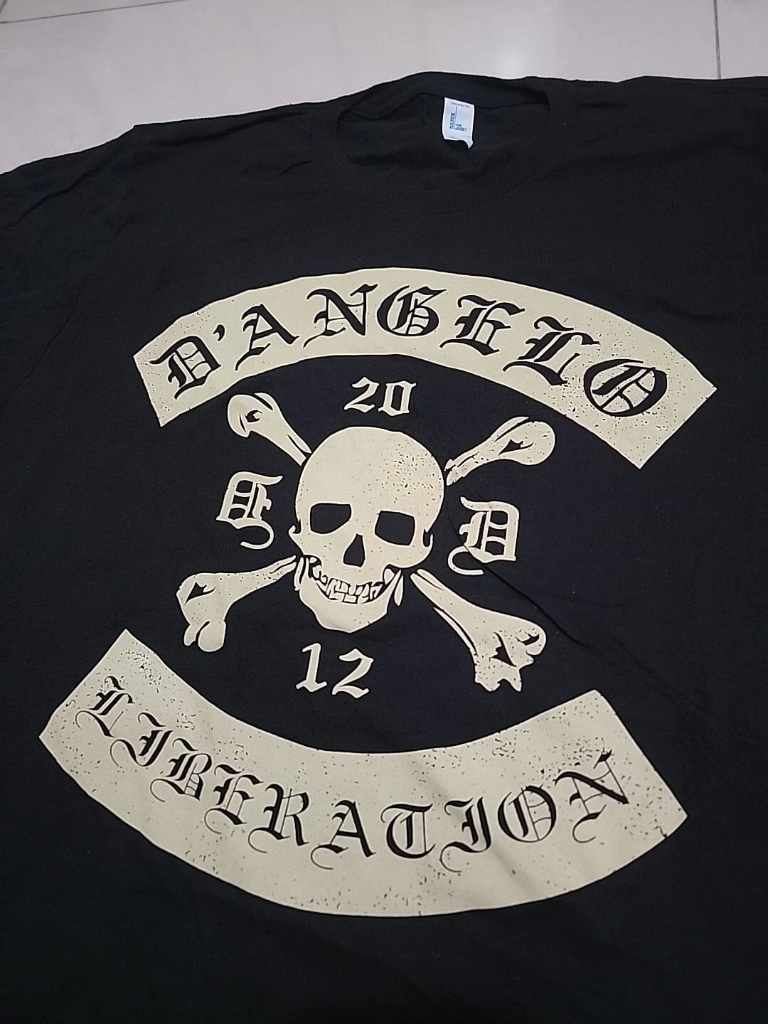 RARE! Official D'angelo Liberation Tour Concert Skull shirt "NOTE Size L or 2XL" Unisex T-shirt, Sweatshirt, Hoodie, Long Sleeve Tee - T-Shirt, Sweatshirt, Hoodie