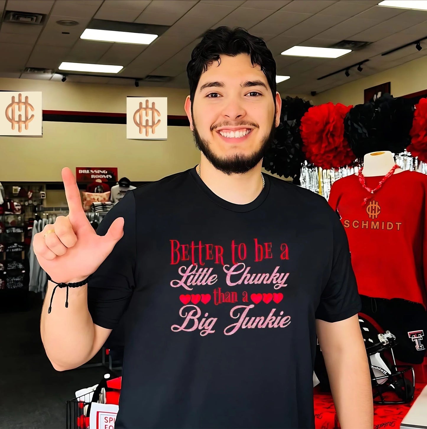 Better to be a little chunky than a big junkie shirt Unisex T-shirt, Sweatshirt, Hoodie, Long Sleeve Tee - T-Shirt, Sweatshirt, Hoodie