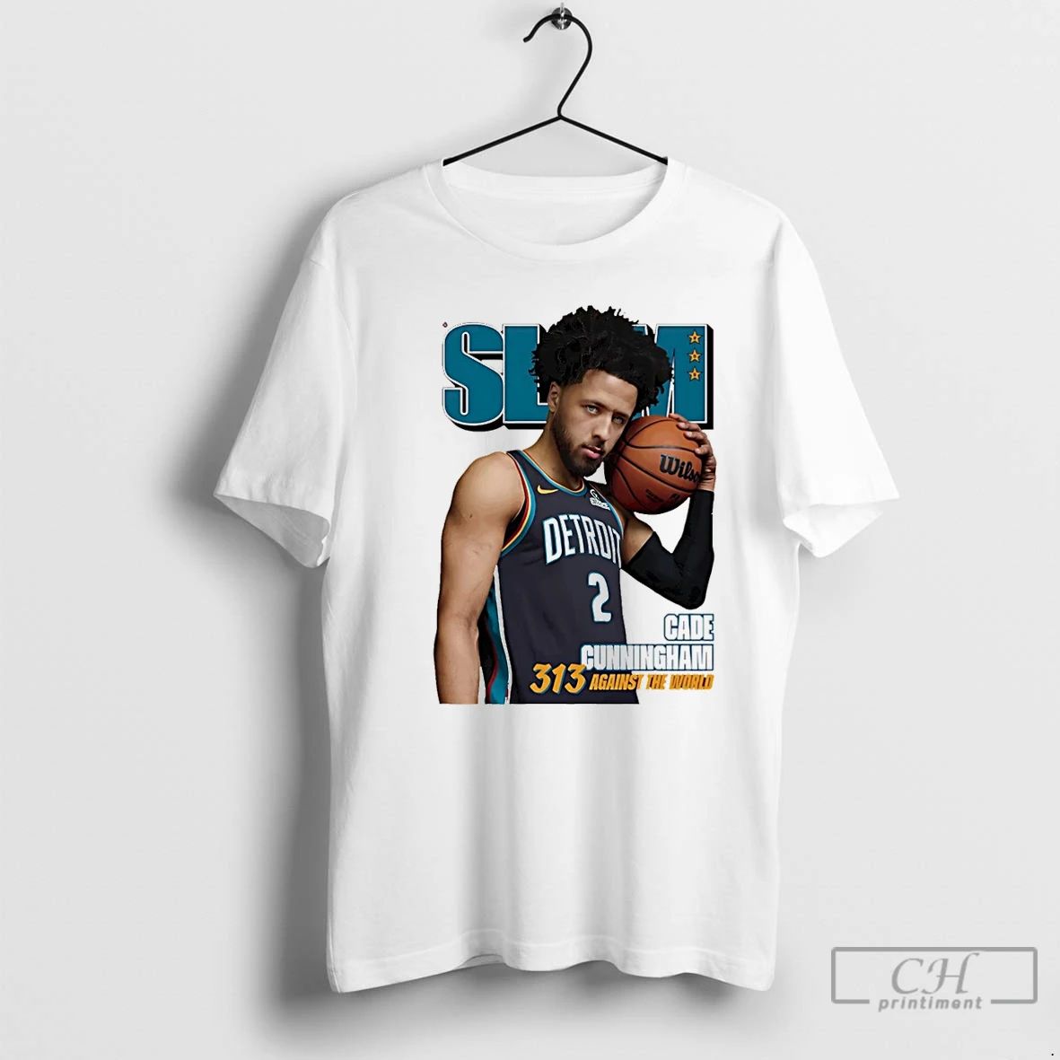 Premium Detroit Pistons Cade Cunningham 313 Against The World Christmas T Shirts Unisex T-shirt, Sweatshirt, Hoodie, Long Sleeve Tee - T-Shirt, Sweatshirt, Hoodie