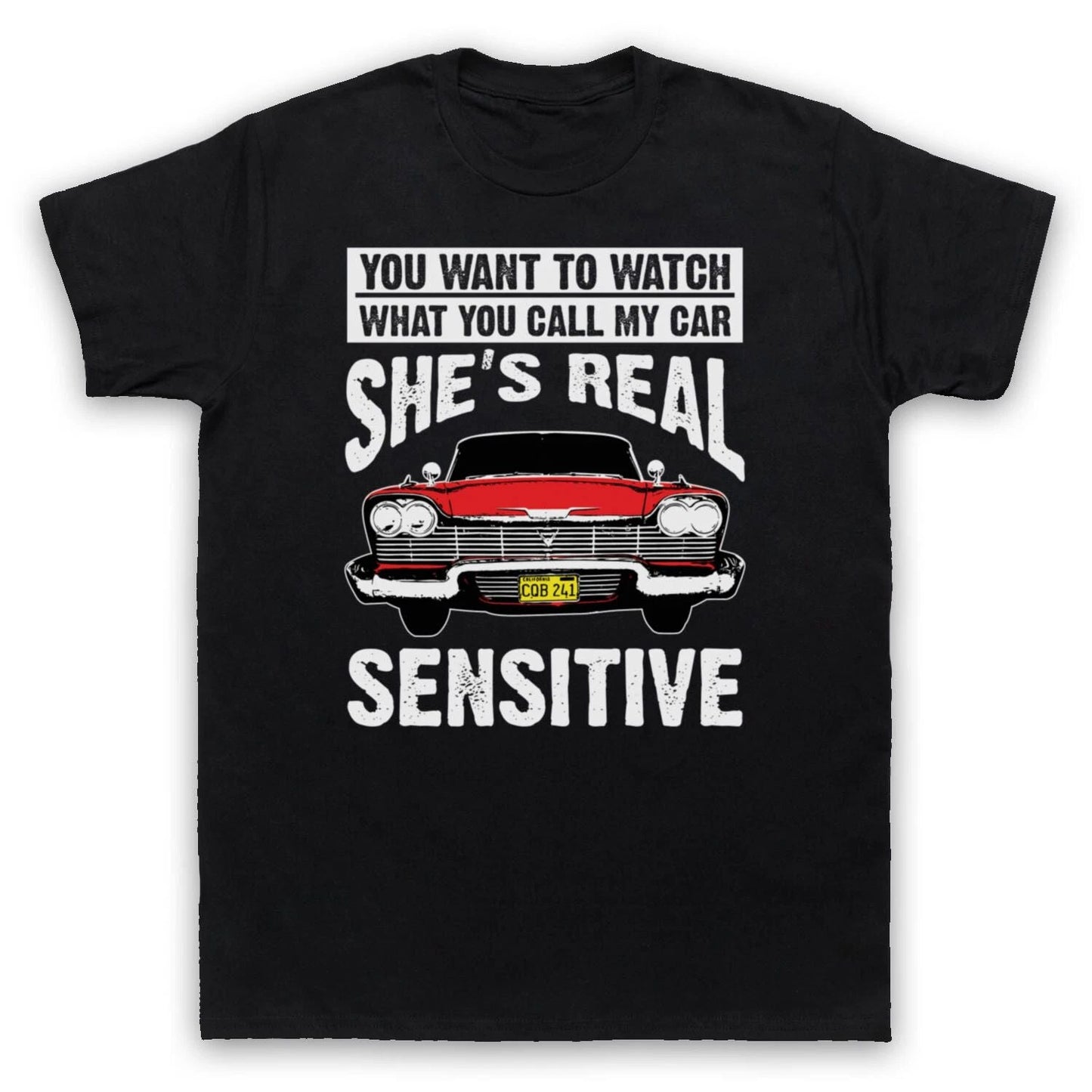 CHRISTINE REAL SENSITIVE PLYMOUTH FURY KING UNOFFICIAL MENS & WOMENS T-SHIRT Unisex T-shirt, Sweatshirt, Hoodie, Long Sleeve Tee - T-Shirt, Sweatshirt, Hoodie
