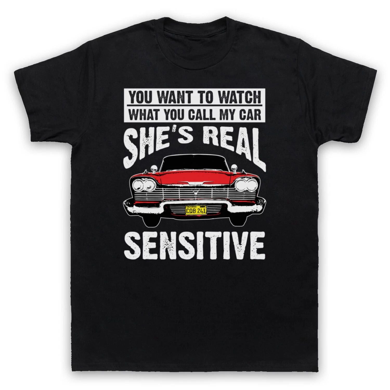 CHRISTINE REAL SENSITIVE PLYMOUTH FURY KING UNOFFICIAL MENS & WOMENS T-SHIRT Unisex T-shirt, Sweatshirt, Hoodie, Long Sleeve Tee - T-Shirt, Sweatshirt, Hoodie