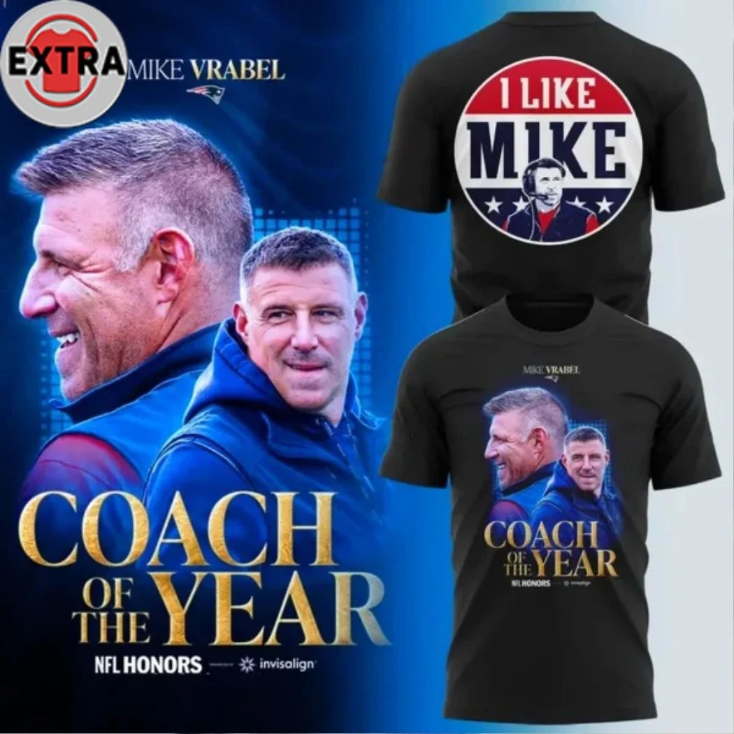 Mike Vrabel Coach of the Year Legacy T-Shirt Unisex T-shirt, Sweatshirt, Hoodie, Long Sleeve Tee - T-Shirt, Sweatshirt, Hoodie