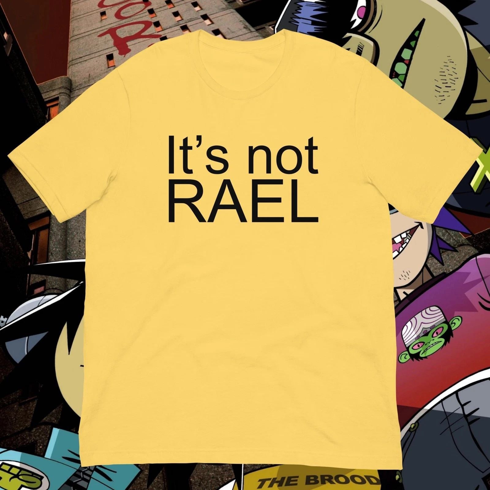 Gorillaz Russel Hobbs It's Not RAEL Cosplay Shirt Unisex T-shirt, Sweatshirt, Hoodie, Long Sleeve Tee - T-Shirt, Sweatshirt, Hoodie