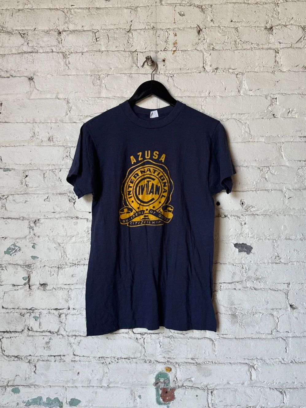VINTAGE AZUSA NAVY BLUE TSHIRT SIZE L Unisex T-shirt, Sweatshirt, Hoodie, Long Sleeve Tee - T-Shirt, Sweatshirt, Hoodie