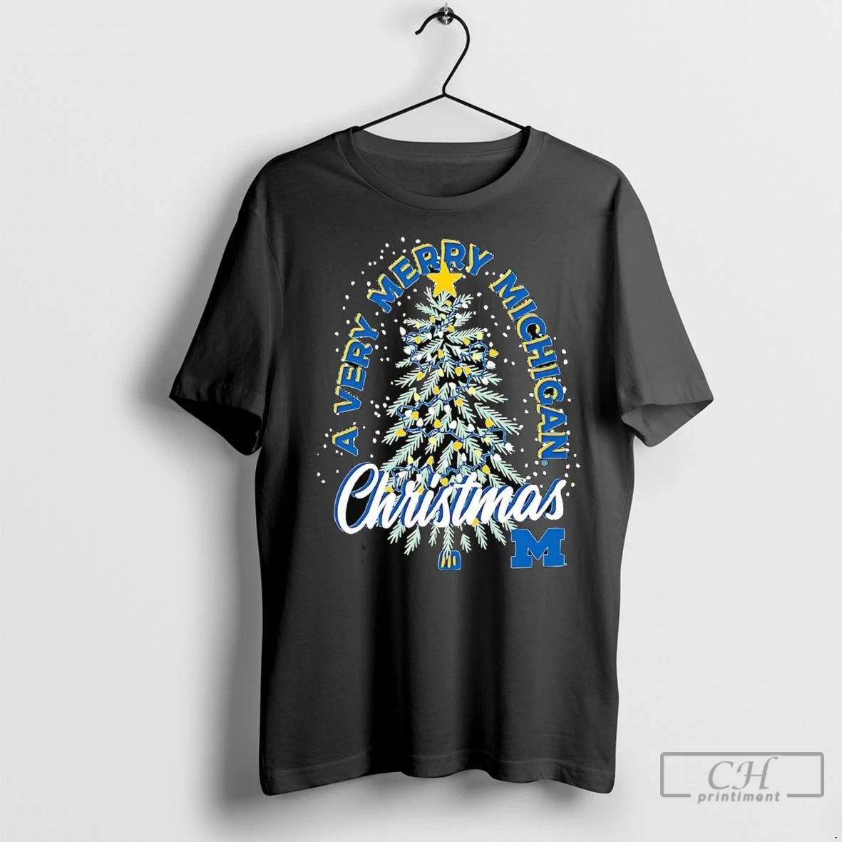 Premium Michigan Wolverines A Very Merry Michigan Christmas Unisex T-shirt, Sweatshirt, Hoodie, Long Sleeve Tee - T-Shirt, Sweatshirt, Hoodie
