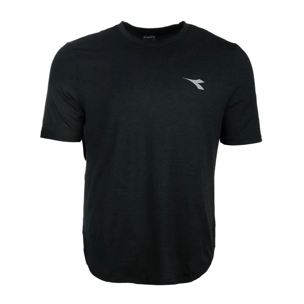 diadora Tech Run Crew Neck Short Sleeve Athletic T-Shirt Mens Black Casual Tops Unisex T-shirt, Sweatshirt, Hoodie, Long Sleeve Tee - T-Shirt, Sweatshirt, Hoodie