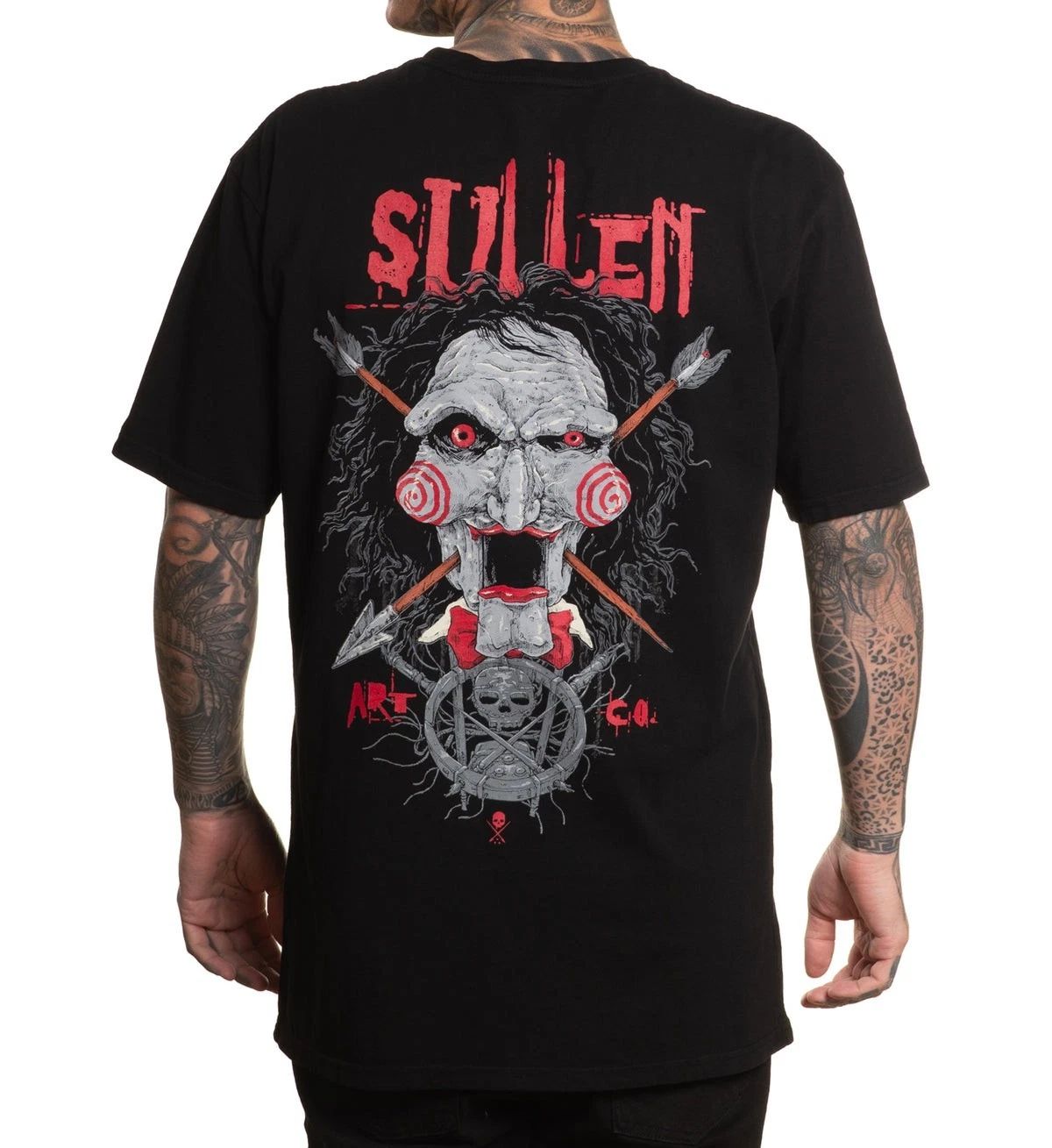 Sullen Sawllen Saw Jigsaw Horror Black Premium T Shirt UK M-3XL UK Unisex T-shirt, Sweatshirt, Hoodie, Long Sleeve Tee - T-Shirt, Sweatshirt, Hoodie
