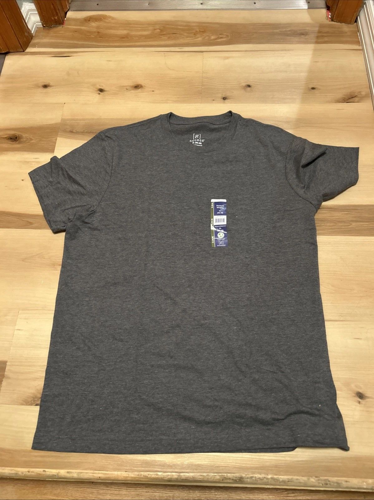 George Men's Moisture Wicking T-Shirt Charcoal Gray Size XL (46-48) Unisex T-shirt, Sweatshirt, Hoodie, Long Sleeve Tee - T-Shirt, Sweatshirt, Hoodie