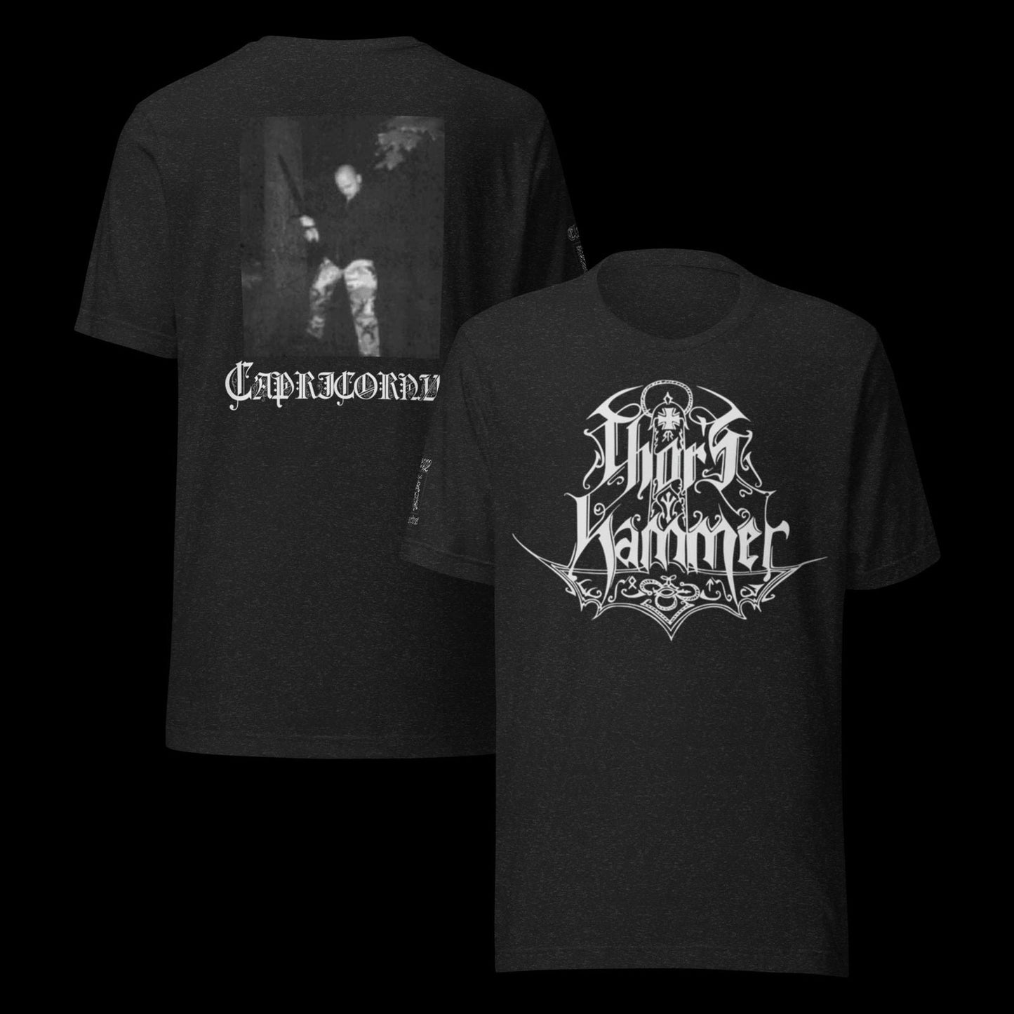 Thors Hammer tshirt capricornus gbk veles graveland black metal Unisex T-shirt, Sweatshirt, Hoodie, Long Sleeve Tee - T-Shirt, Sweatshirt, Hoodie