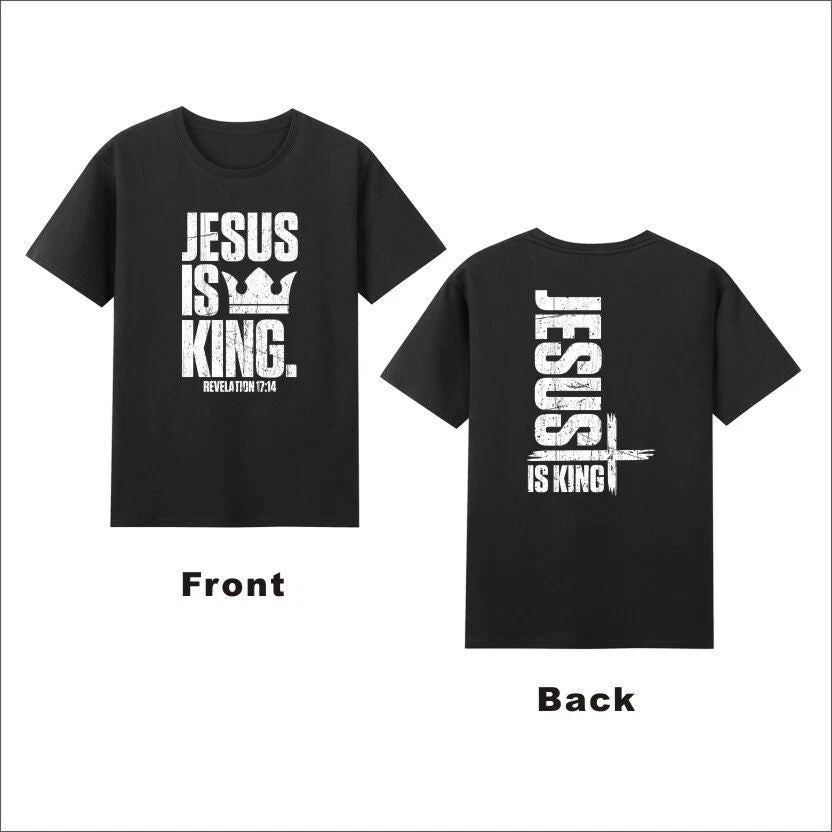 Jesus Is King Christian Bible Faith Cross T-Shirt Unisex T-shirt, Sweatshirt, Hoodie, Long Sleeve Tee - T-Shirt, Sweatshirt, Hoodie