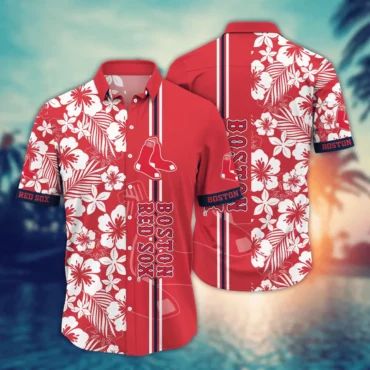 Boston Red Sox Classic Hibiscus Aloha Shirt Unisex T-shirt, Sweatshirt, Hoodie, Long Sleeve Tee - T-Shirt, Sweatshirt, Hoodie
