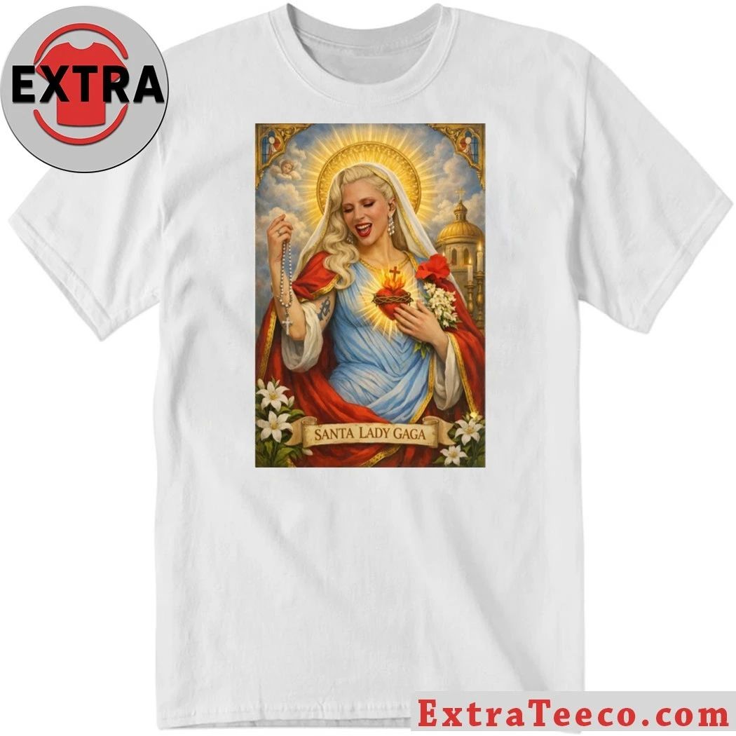Santa Lady Gaga 2026 Tee Shirt Unisex T-shirt, Sweatshirt, Hoodie, Long Sleeve Tee - T-Shirt, Sweatshirt, Hoodie