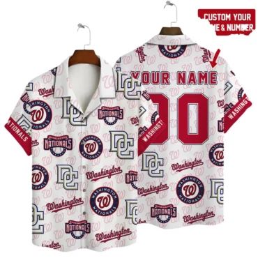 Personalized Washington Nationals Tropic Heat Hawaiian Shirt Unisex T-shirt, Sweatshirt, Hoodie, Long Sleeve Tee - T-Shirt, Sweatshirt, Hoodie