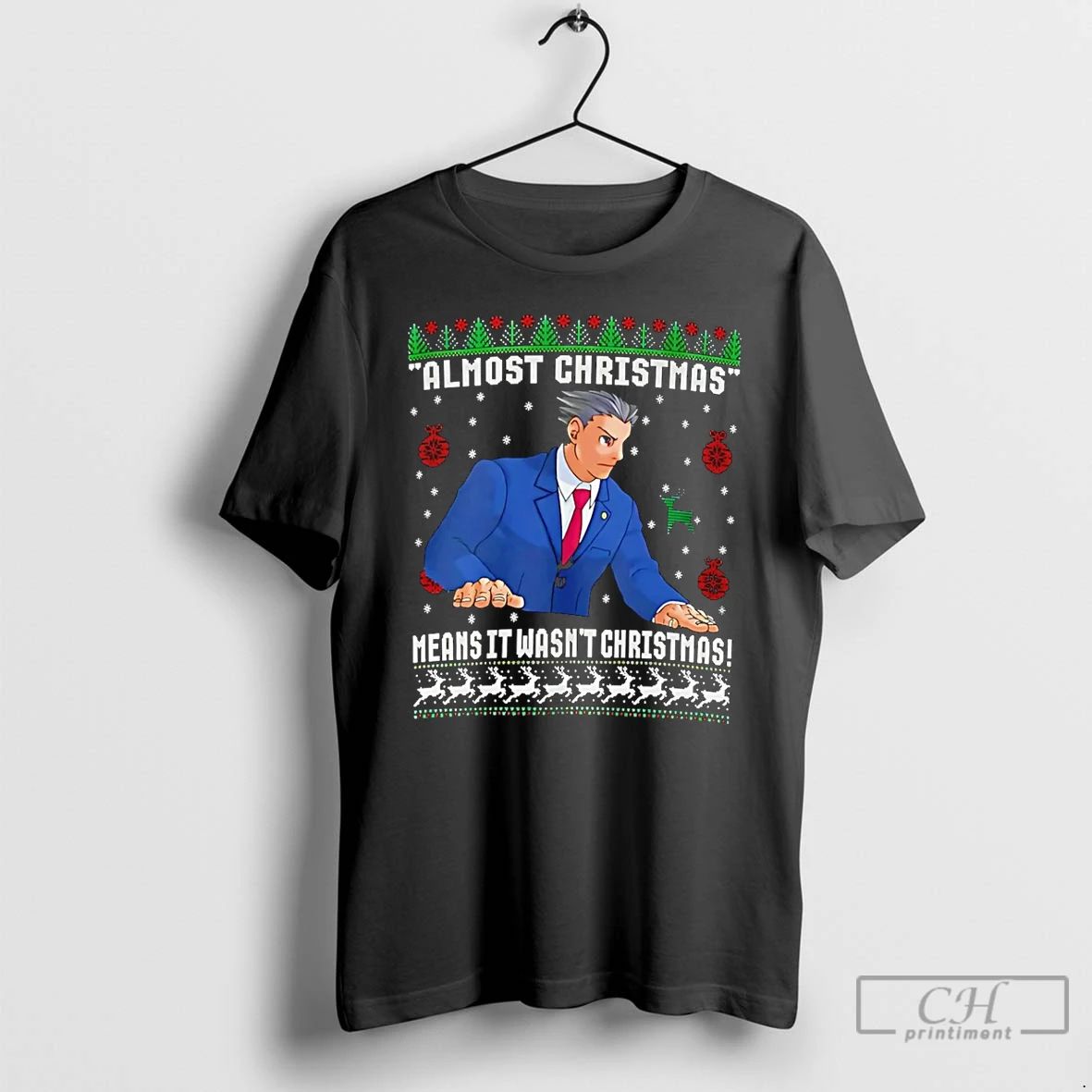 Premium Almost Christmas Means It Wasnt Christmas Ugly T Shirts Unisex T-shirt, Sweatshirt, Hoodie, Long Sleeve Tee - T-Shirt, Sweatshirt, Hoodie