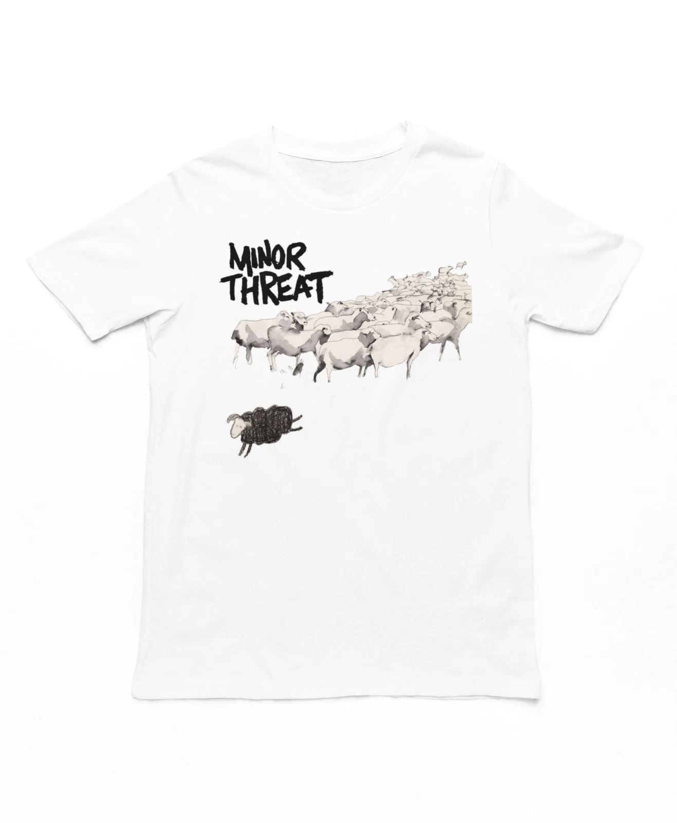 Minor Threat Out Of Step Mens T Shirt Music Classic Rock Band Tee New White Unisex T-shirt, Sweatshirt, Hoodie, Long Sleeve Tee - T-Shirt, Sweatshirt, Hoodie