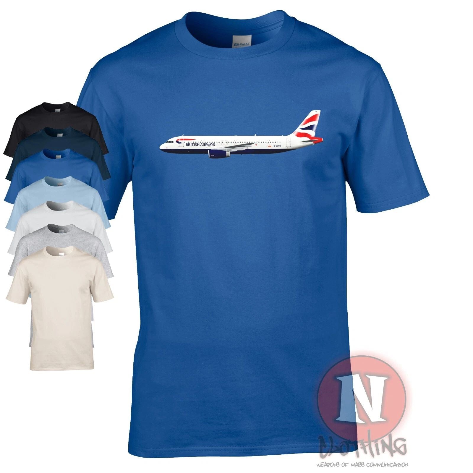 British Airways A320 t-shirt classic plane spotters airline crew airports tee Unisex T-shirt, Sweatshirt, Hoodie, Long Sleeve Tee - T-Shirt, Sweatshirt, Hoodie