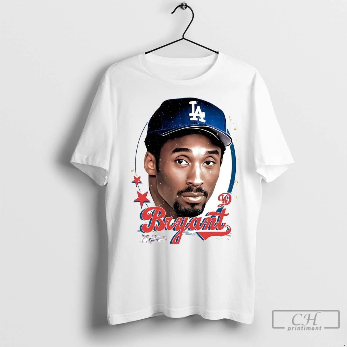 Premium Kobe Bryant Portrait Los Angeles Dodgers Unisex T-shirt, Sweatshirt, Hoodie, Long Sleeve Tee - T-Shirt, Sweatshirt, Hoodie