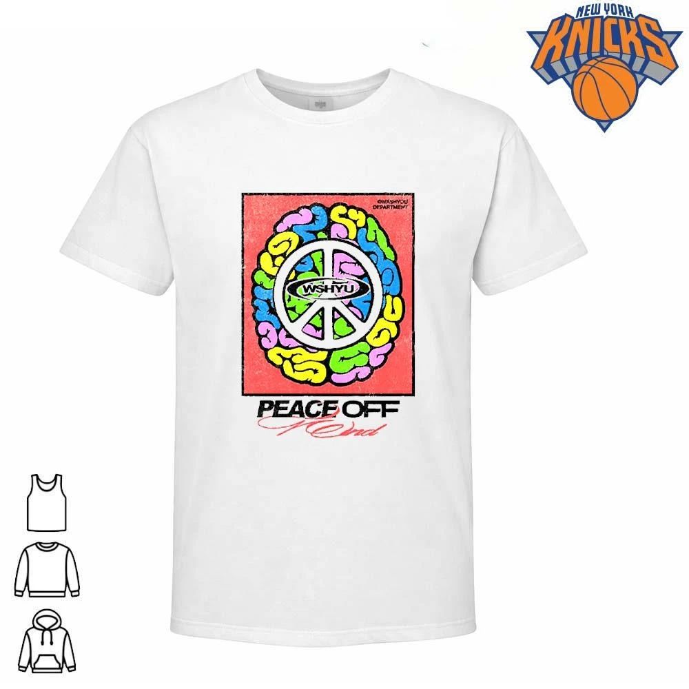Colorful Peace Off The Mind Brain Graphic Print Pop Art Style Streetwear Tee Shirt Unisex T-shirt, Sweatshirt, Hoodie, Long Sleeve Tee - T-Shirt, Sweatshirt, Hoodie