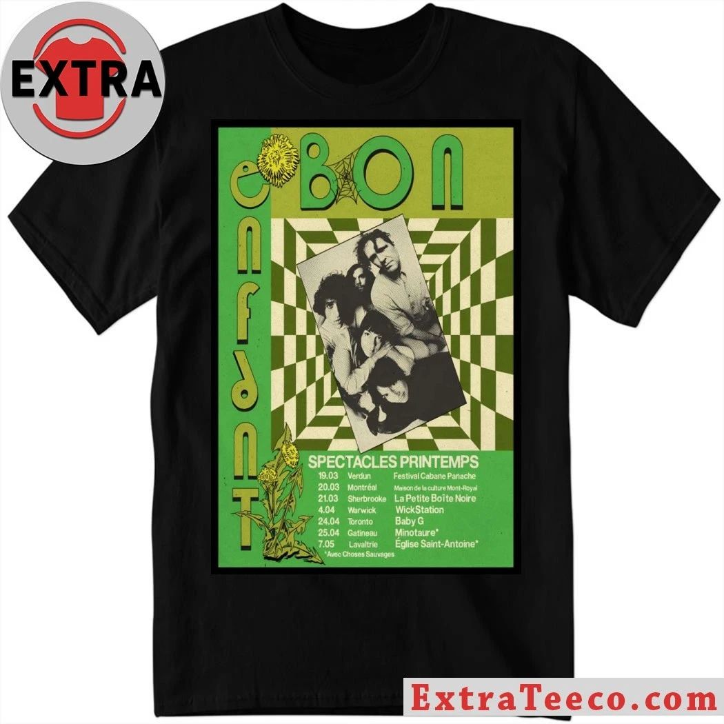 Original Bon Enfant Spectacles Printemps 2026 Tour Poster Shirt Unisex T-shirt, Sweatshirt, Hoodie, Long Sleeve Tee - T-Shirt, Sweatshirt, Hoodie