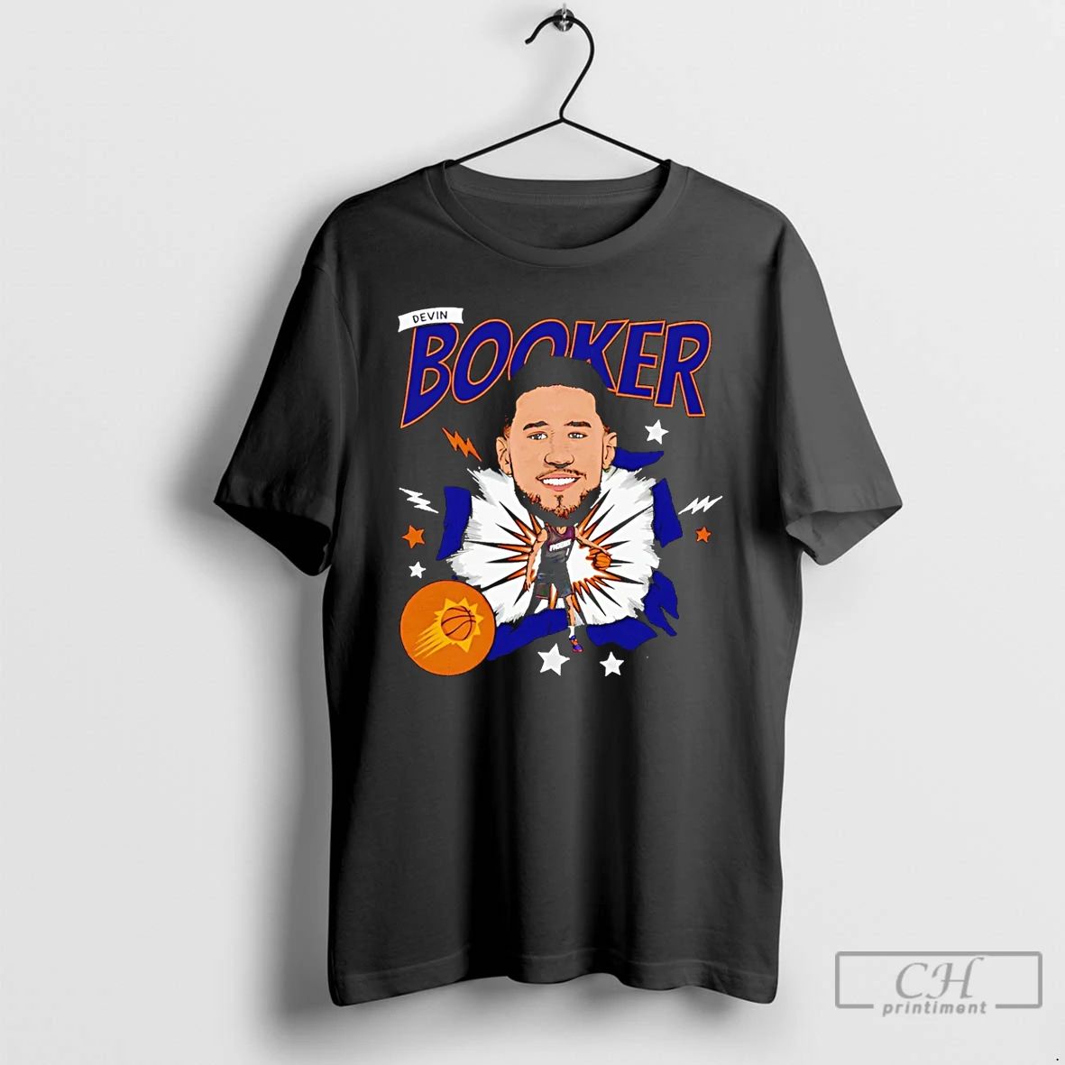 Premium Devin Booker Phoenix Suns Caricature T Shirts Unisex T-shirt, Sweatshirt, Hoodie, Long Sleeve Tee - T-Shirt, Sweatshirt, Hoodie