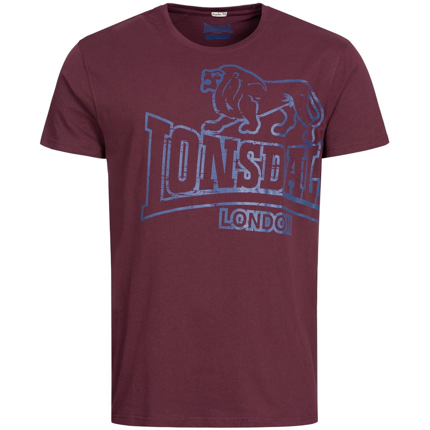 Lonsdale Langsett T-Shirt, Vintage Wine Red Unisex T-shirt, Sweatshirt, Hoodie, Long Sleeve Tee - T-Shirt, Sweatshirt, Hoodie