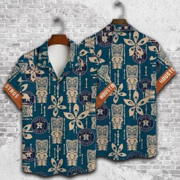 Houston Astros Tiki Vibes Hawaiian Shirt Unisex T-shirt, Sweatshirt, Hoodie, Long Sleeve Tee - T-Shirt, Sweatshirt, Hoodie