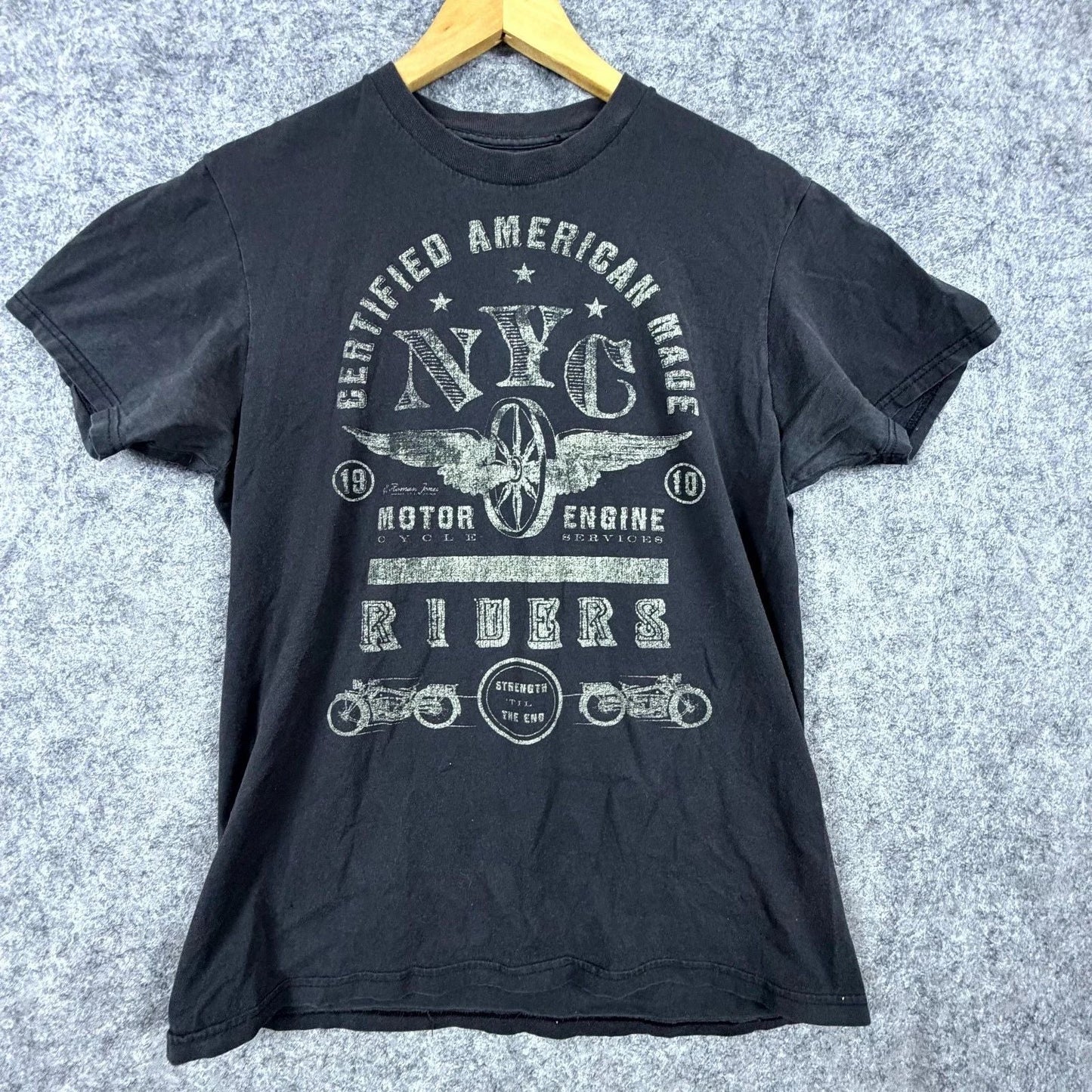 Custom 77 T-Shirt Mens Black NYC Motorcycle Riders Graphic Print Short Sleeve Unisex T-shirt, Sweatshirt, Hoodie, Long Sleeve Tee - T-Shirt, Sweatshirt, Hoodie