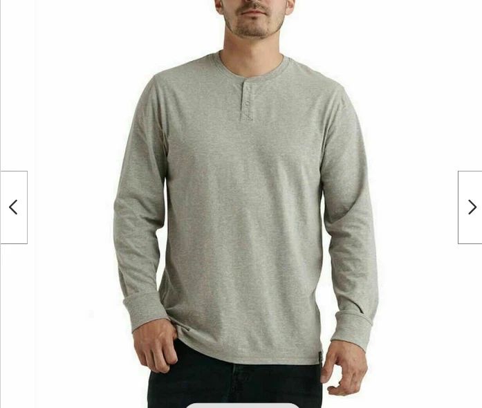 LUCKY BRAND HENLEY VERY SOFT LONG SLEEVE SHIRT (GRAY MEDIUM) NWT Unisex T-shirt, Sweatshirt, Hoodie, Long Sleeve Tee - T-Shirt, Sweatshirt, Hoodie