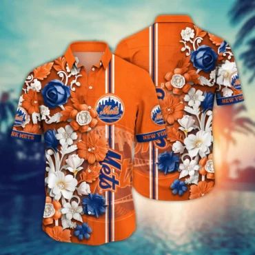 New York Mets Sunset Dream Hawaiian Shirt Unisex T-shirt, Sweatshirt, Hoodie, Long Sleeve Tee - T-Shirt, Sweatshirt, Hoodie