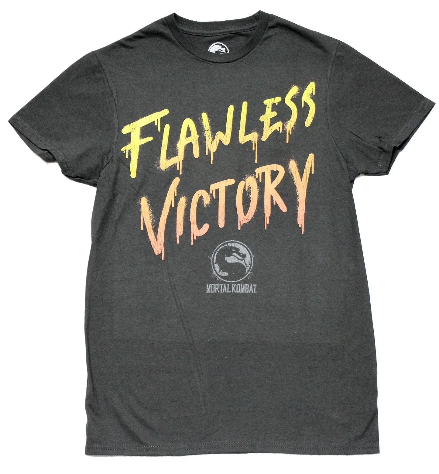 Mortal Kombat New Adult T-Shirt -Flawless Victory Dripping Unisex T-shirt, Sweatshirt, Hoodie, Long Sleeve Tee - T-Shirt, Sweatshirt, Hoodie